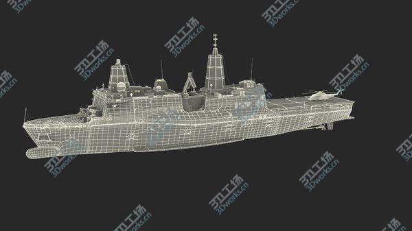 images/goods_img/20210312/Amphibious Transport Dock with Sikorsky MH 53 Pave Low Rigged 3D model/4.jpg